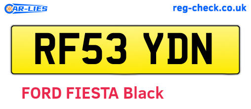 RF53YDN are the vehicle registration plates.