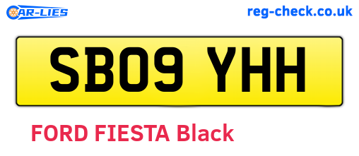 SB09YHH are the vehicle registration plates.