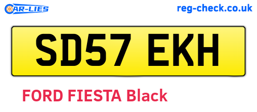 SD57EKH are the vehicle registration plates.