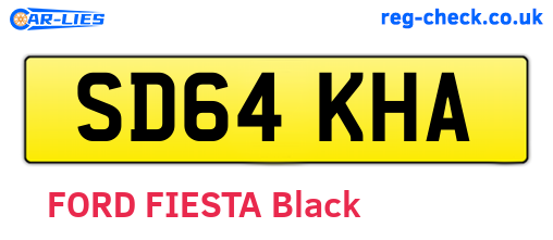 SD64KHA are the vehicle registration plates.