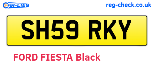 SH59RKY are the vehicle registration plates.