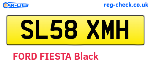 SL58XMH are the vehicle registration plates.