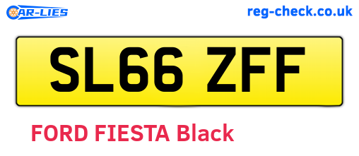 SL66ZFF are the vehicle registration plates.