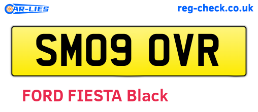 SM09OVR are the vehicle registration plates.