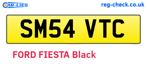 SM54VTC are the vehicle registration plates.