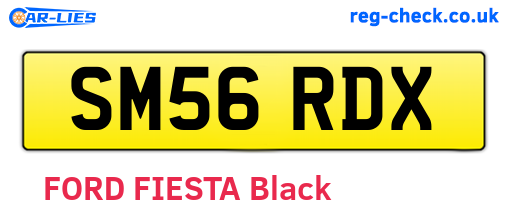SM56RDX are the vehicle registration plates.