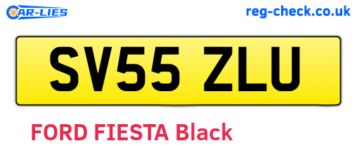 SV55ZLU are the vehicle registration plates.