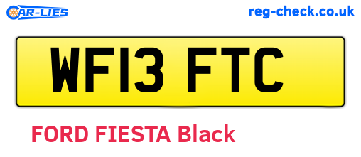 WF13FTC are the vehicle registration plates.