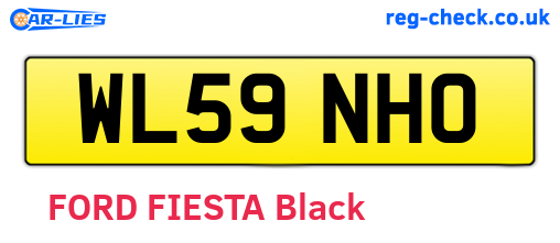 WL59NHO are the vehicle registration plates.