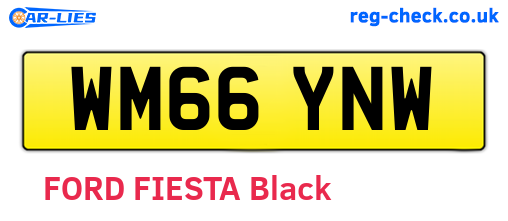 WM66YNW are the vehicle registration plates.