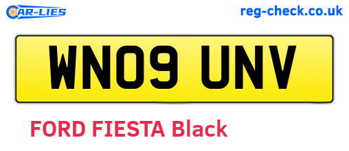 WN09UNV are the vehicle registration plates.