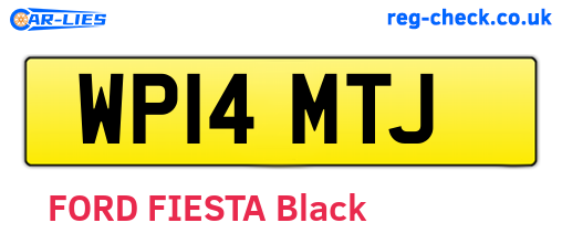 WP14MTJ are the vehicle registration plates.