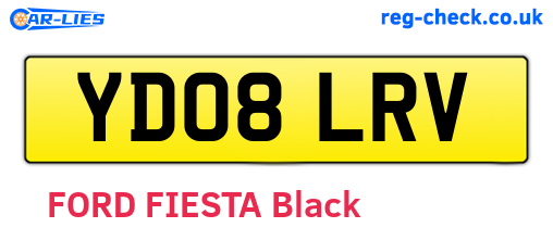 YD08LRV are the vehicle registration plates.