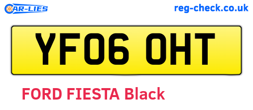 YF06OHT are the vehicle registration plates.