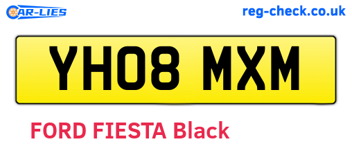 YH08MXM are the vehicle registration plates.