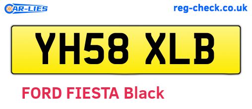 YH58XLB are the vehicle registration plates.