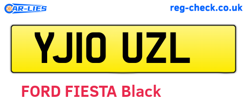 YJ10UZL are the vehicle registration plates.