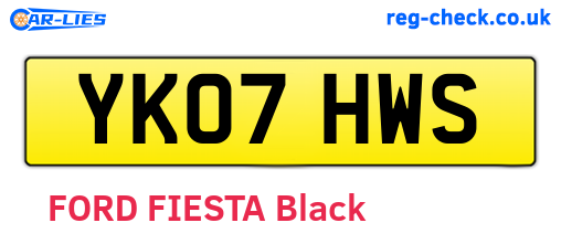 YK07HWS are the vehicle registration plates.
