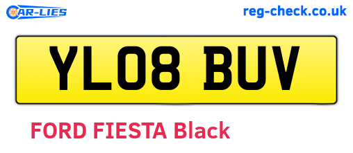 YL08BUV are the vehicle registration plates.