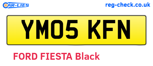 YM05KFN are the vehicle registration plates.