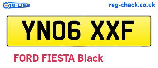 YN06XXF are the vehicle registration plates.