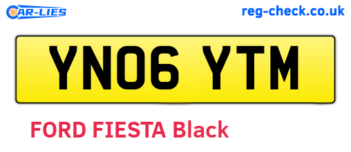 YN06YTM are the vehicle registration plates.