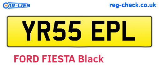 YR55EPL are the vehicle registration plates.