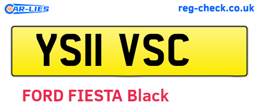 YS11VSC are the vehicle registration plates.