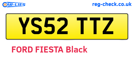YS52TTZ are the vehicle registration plates.