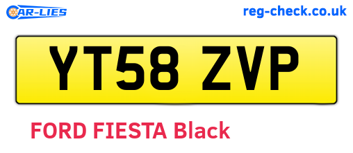 YT58ZVP are the vehicle registration plates.