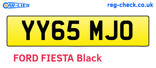YY65MJO are the vehicle registration plates.
