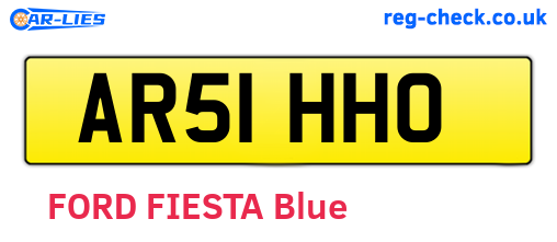 AR51HHO are the vehicle registration plates.