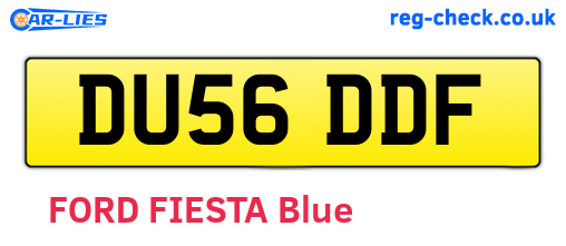 DU56DDF are the vehicle registration plates.
