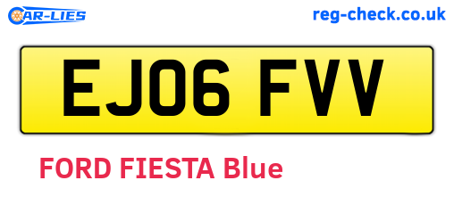EJ06FVV are the vehicle registration plates.