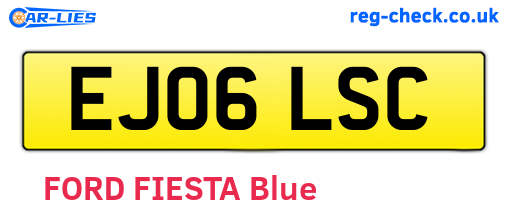 EJ06LSC are the vehicle registration plates.