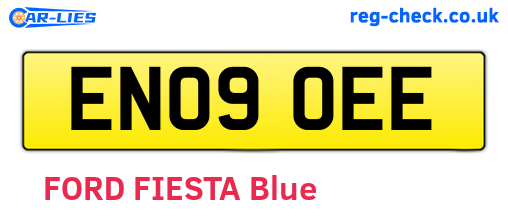 EN09OEE are the vehicle registration plates.