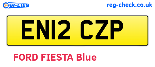 EN12CZP are the vehicle registration plates.