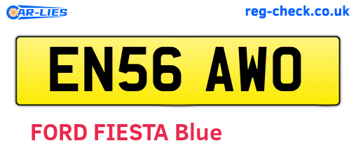 EN56AWO are the vehicle registration plates.