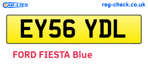 EY56YDL are the vehicle registration plates.