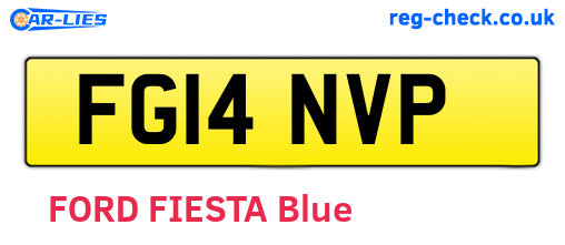 FG14NVP are the vehicle registration plates.