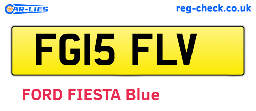FG15FLV are the vehicle registration plates.