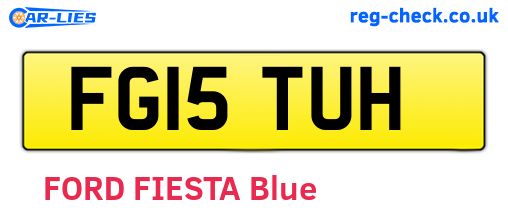 FG15TUH are the vehicle registration plates.