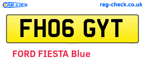 FH06GYT are the vehicle registration plates.