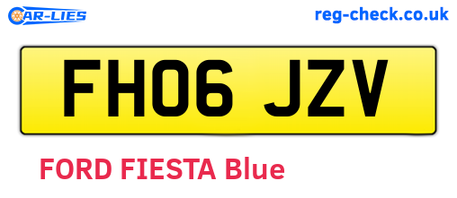 FH06JZV are the vehicle registration plates.