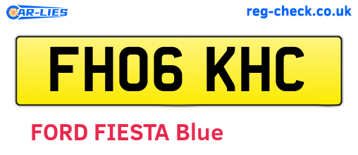 FH06KHC are the vehicle registration plates.