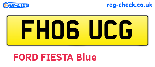 FH06UCG are the vehicle registration plates.