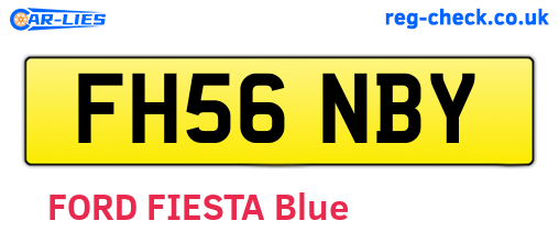 FH56NBY are the vehicle registration plates.