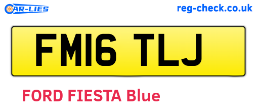 FM16TLJ are the vehicle registration plates.