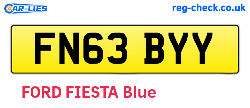FN63BYY are the vehicle registration plates.