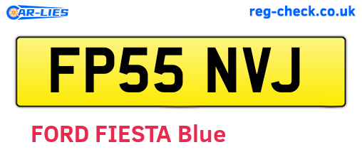 FP55NVJ are the vehicle registration plates.